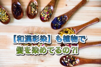 【和漢彩染】も植物で髪を染めてるの？！