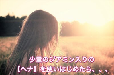 仕上がりの色に問題があるのでジアミン入り【ヘナ】で染めました