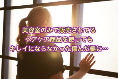 美容室のみで販売されてるヘアケア商品を使ってもキレイにならなかった傷んだ髪に…