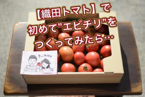 【織田トマト】で初めて”エビチリ”をつくってみたら。。。