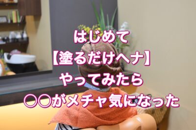 はじめて【塗るだけヘナ】やってみたら〇〇がメチャ気になった