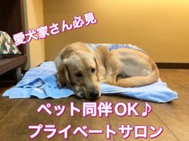 愛犬家さん必見!ペット同伴OK♪プライベートサロン