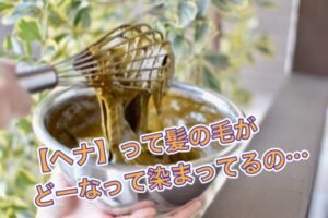 【ヘナ染め】って髪の毛が どーなって染まってるの?!
